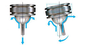 The spherical piston used by TLV in their COSR steam pressure reducing valves